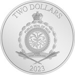 Monnaie en argent 2 dollars g 31.1 (1 oz) millésime 2023 superman anniversary superman 85