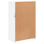 vidaXL Armoire latérale avec éclairage LED blanc bois d'ingénierie