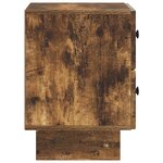 vidaXL Cabinet de chevet 2 Pièces Chêne fumé 43 x 34 5 x 47 5 cm