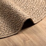 vidaXL Tapis 90 cm aspect jute intérieur et extérieur