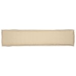 vidaXL Coussin de palette Beige 180 x 40 x 8 cm Tissu Oxford
