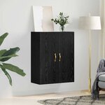 vidaXL Meuble mural Chêne noir 69 5 x 34 x 90 cm Bois d'ingénierie