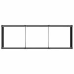 vidaXL Jardinière surélevée Noir 300 x 100 x 91 cm WPC et Aluminium