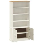 vidaXL Bibliothèque VIGO blanc 85x35x170 cm bois massif de pin