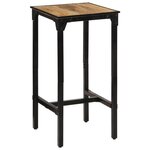 vidaXL Table de bar 60x55x107 cm bois de manguier massif brut