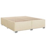 vidaXL Cadre de lit sans matelas crème 180x200 cm tissu