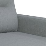 vidaXL Ensemble de canapés 4 Pièces coussins gris clair tissu