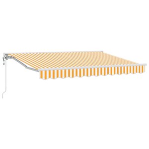 vidaXL Auvent rétractable électrique Orange 3 5 x 2 5 m