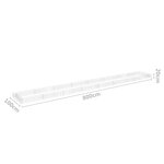 Vidaxl lit surélevé à gabion acier galvanisé 800x100x20 cm