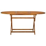 vidaXL Ensemble à manger d'extérieur 7 Pièces Bois d'acacia solide