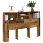 vidaXL Armoire de tête de lit vieux bois 160x19x103 5 cm