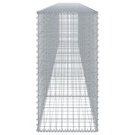 vidaXL Panier gabion avec couvercle 600x50x100 cm fer galvanisé