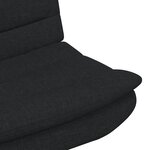vidaXL Chaise tournante Noir Polyester Standard Pivotante
