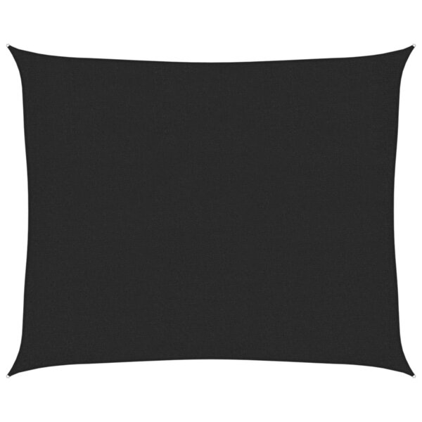 vidaXL Voile d'ombrage 160 g/m² Noir 2 5x3 m PEHD