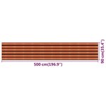 vidaXL Écran de balcon Multicolore 90x500 cm PEHD