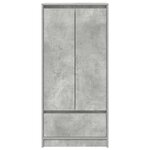 vidaXL Armoire avec tiroir gris béton 55 5x34x119 5 cm bois ingénierie