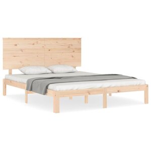 vidaXL Cadre de lit sans matelas 160x200 cm bois massif de pin