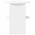 vidaXL Meuble d'appoint 2 pc Blanc Ø40 x 50 cm Bois d’ingénierie