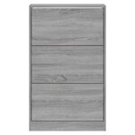 vidaXL Armoire à chaussures Sonoma gris 63x24x103 cm Bois d'ingénierie