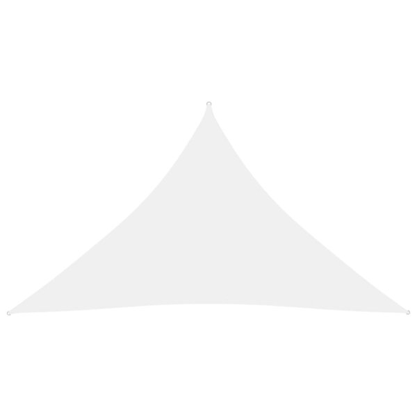 vidaXL Voile de parasol tissu oxford triangulaire 2 5x2 5x3 5 m blanc