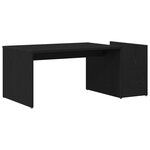 Table basse vidaXL Chêne noir 90x45x35 cm en bois d'ingénierie