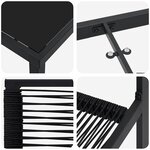 vidaXL Ensemble de salle à manger pour jardin 7 Pièces Noir Rattan PVC