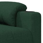 vidaXL Fauteuil inclinable électrique Vert foncé Tissu