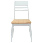vidaXL Chaises de salle à manger 2 Pièces Blanc 43 x 54 x 89 cm