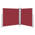 vidaXL Auvent latéral rétractable Rouge 100 x 600 cm