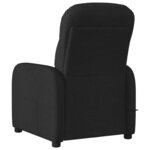 vidaXL Fauteuil de massage inclinable électrique Noir Tissu