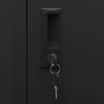 vidaXL Armoire à casiers Noir 38x40x180 cm Acier