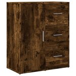 vidaXL Buffets 2 Pièces chêne fumé 60x31x70 cm bois d'ingénierie