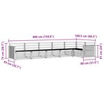 vidaXL Ensemble de canapés d'extérieur 6 Pièces Naturel