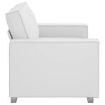 vidaXL Canapé Blanc 160 x 80 x 84 cm tissu