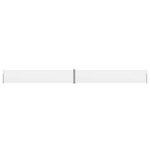 vidaXL Auvent latéral rétractable de patio 140x1200 cm Crème