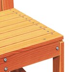 vidaXL Chaise de jardin cire marron 50 5x55x77 cm bois de pin massif