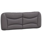 vidaXL Cadre de lit avec LED sans matelas gris 120x200 cm