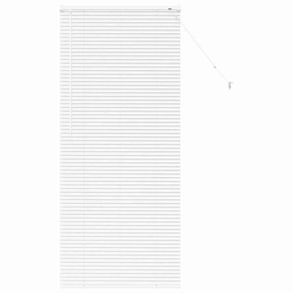 vidaXL Store de Fenêtre avec des rideaux Manuel Blanc Aluminium