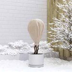 vidaXL Fleece de protection des plantes contre le gel Beige 50 x 1 6 m