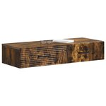 vidaXL Table d'appoint murale 87 5 x 34 5 x 17 cm Bois d'ingénierie