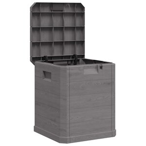 vidaXL Boîte de rangement de jardin 90 L Marron