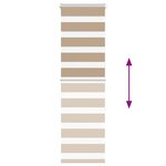 vidaXL Store zèbre marron sable largeur du tissu 45 9 cm polyester