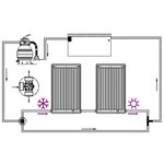 vidaXL Panneaux de chauffage solaire de piscine courbés 2 Pièces 110x65cm