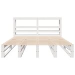 vidaXL Cadre de lit sans matelas blanc 120x200 cm bois de pin massif