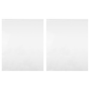 vidaXL Films de miroir 2 Pièces auto-adhésive 60x100 cm PET