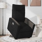 vidaXL Fauteuil inclinable noir tissu