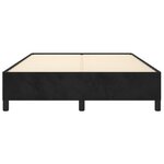 vidaXL Cadre de lit sans matelas noir 140x200 cm velours