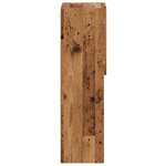 vidaXL Meubles TV avec lumières LED 2 Pièces vieux bois 30 5x30x102 cm