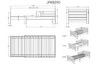 Lit évolutif JUMPER 140 avec matelas - blanc