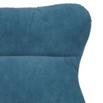 vidaXL fauteuil Bleu 69 x 74 x 93 cm Velours